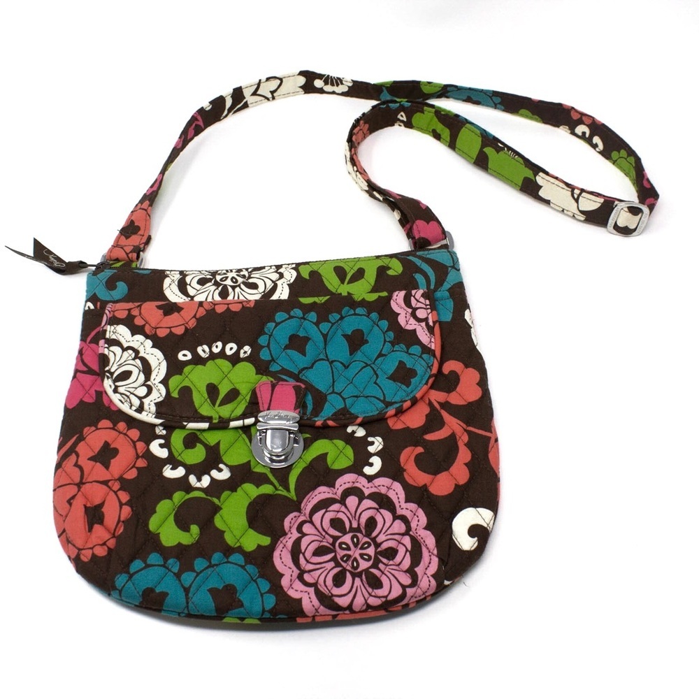 Vera Bradley Lola Floral Crossbody Bag – Adjustable Strap